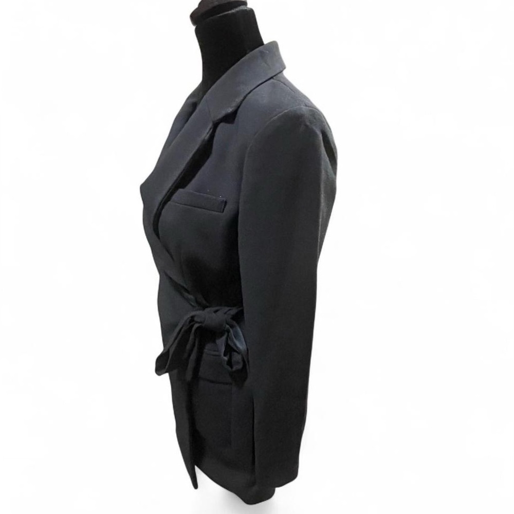 Anthropologie Black Blazer Mini Dress with Open Back Sz 4 NWT - Picture 3 of 11